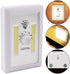 UrbanHui Adjustable Brightness COB LED Wall Light For Kitchen, Cabinet, Garage Battery Powered, Magnetic Back Plate