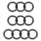 Othmro 10pcs Nitrile Rubber O-Rings, 0.41inch OD, 0.29inch ID, Black Gasket Assortment for Plumbing Sealing