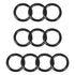 Othmro 10pcs Nitrile Rubber O-Rings, 0.41inch OD, 0.29inch ID, Black Gasket Assortment for Plumbing Sealing