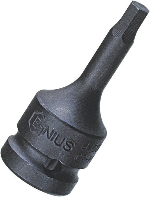 Genius Tools 1/2" Dr. 1/2" Hex Impact Bit Socket, 60mmL (CR-Mo) - 466016 by GENIUS TOOLS