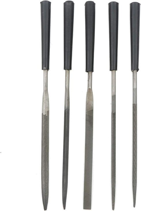 5Pcs Set 3x140mm Needle Files Set for DIY Wood Rasp, Grinding Hand File Tools for Jewelry Metal Glass