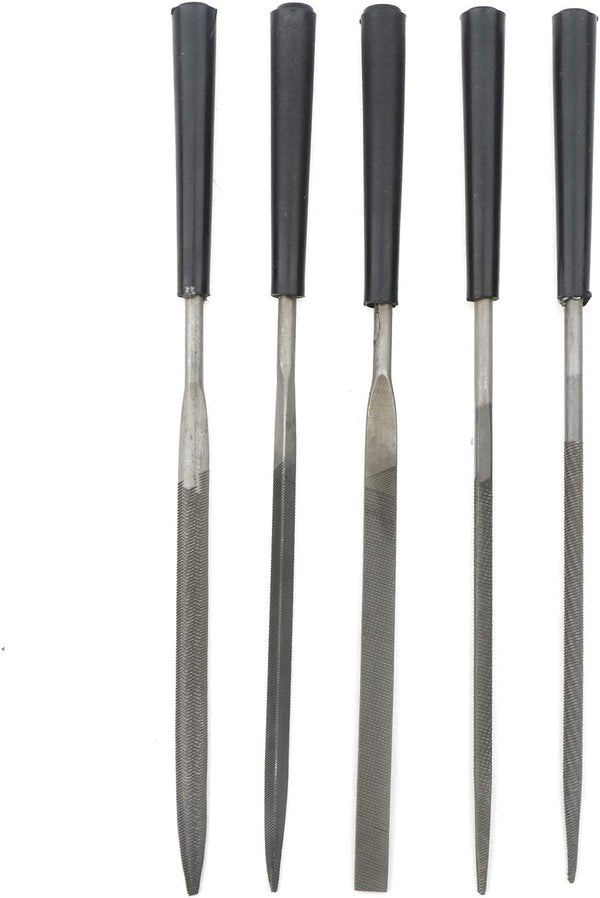 5Pcs Set 3x140mm Needle Files Set for DIY Wood Rasp, Grinding Hand File Tools for Jewelry Metal Glass