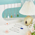 8Colors 304 BENECREAT Glass Drop Ceiling Fan Pull Chain Extenders, Colorful Teardrop Hanging Fan Extension
