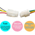 Gikfun 4.2mm 18-24 AWG Wire Connectors Housing Terminal, Male & Female Plug Housing and Pin Header Kit