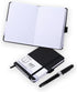 Pocket Notebook, Small Notebook 4.25"x 5.75", Mini Ruled Lined Journal, Smooth Leather Hard Cover, 160 Pages