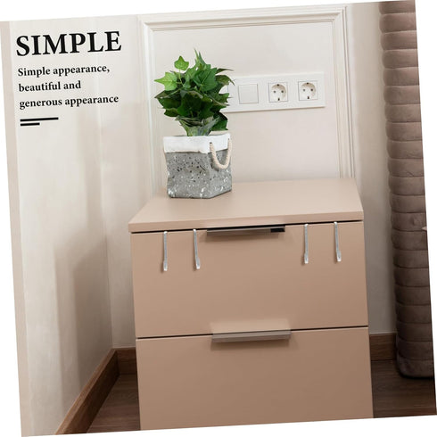 10Pcs Closet Stainless Steel Bedside Cabinet Door Hooks Hook Hangers for Towel Clothes Organization Space Saving Design