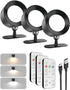 LED Wall Mounted Lights 360 Rotation Dimmable, 3000mAh Rechargeable Cordless Wall Sconces