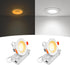 3 Inch Anti-Glare Recessed LED Lights with Night Light, Deep Baffle Downlight,