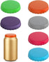 Creztail Soda Can Lids 6 Pack Reusable Silicone Can Covers, Pop Can Lids