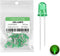 OWOFYDR 100pcs 3mm Green LED Diode Lights diffused lamp (Color Lens Round DC