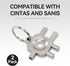 Zayin 3-in-1 2 Pack Zinc Alloy Dispenser Key Replacement Compatible with Cintas and Sanis Paper Towel, Toilet Paper