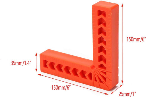 Chiloskit 2Pcs 90 Degree Woodworking Corner Clamp Tool, Clamping Angle Clamps for Picture Frames, Boxes, Cabinets