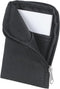 Business Card Holder Case with Zipper Pocket, Wallet for Men or Women, Black Business Card Carrier