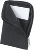 Business Card Holder Case with Zipper Pocket, Wallet for Men or Women, Black Business Card Carrier