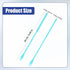 XIHIRCD 2pcs 6mm+8mm Silicone Straw Brushes, Extra Long Straw Cleaner Brush Reusable Hanging Straw Cleaning Brush