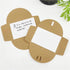 linenb 120pcs Kraft Paper Greeting Card with Envelope Featival Blessing Card DIY Gift Cards Birthday Wedding Party