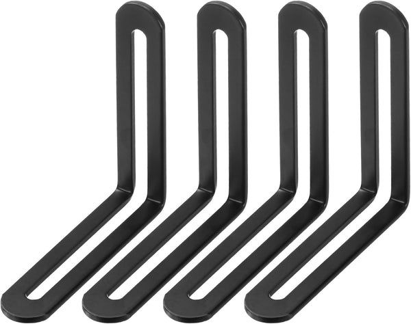 M METERXITY 4-Pack Adjustable L-Shape Corner Brace, 3.15 x 3.15 in Stainless