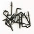 50 Pcs Black 1-1/4 Inch Screw Hooks, Vintage L Shape and Right Angle Medal Hooks