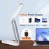 LED Desk Lamp for Office Home, Battery Operated, Foldable & Portable Light, 3 Brightness Dimmable