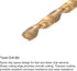 uxcell 5-40 UNC Thread Tap and 2.6mm Twist Drill Bit Set, Titanium Plated High Speed Steel for Machine Threading