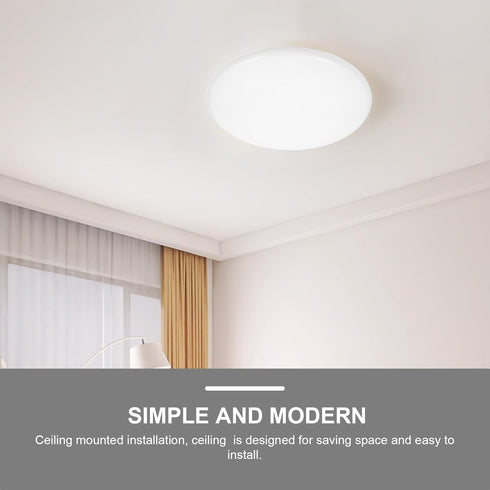 (13.36X13.36X2.16in) Toddmomy Flush Mount Ceiling Light Covers Plastic Round Lamp Shade Wall Sconce Chandelier Lamps