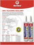 Red Devil 0810 100% Silicone Architectural Grade RTV Sealant, A Water-Resistant Adhesive for Interior and Exterior Use, 2.8 oz. Tube, White, 1-Pack by Red Devil