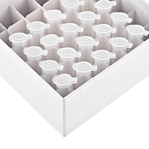 uxcell Centrifuge Tube Freezer Storage Box, 36 Places Waterproof Cardboard Holder Rack for 5ml Microcentrifuge Tubes