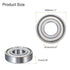 uxcell 4 Pcs 16001-2Z Deep Groove Ball Bearing, 12mm x 28mm x 7mm High Carbon Chrome Steel Z3 Double Rubber Sealed Bearing (ABEC3)