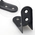 Joyangy 8pcs 2 Inch 90 L Brackets, Heavy Duty Wall Mount Black L Corner Brackets Braces for Wood, Shelves, Cabinets