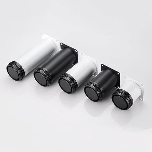 HJYCLFAZU Pack 4 8 cm) SpeeSy of Adjustable Furniture feet, Metal Table Legs, Stainless Steel Cabinet Base feet for TV