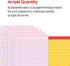 School Smart 3-Hole Punched Filler Paper, 8-1/2 x 11 Inches, Pink, 100 Sheets