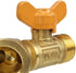 SHANOER Solid Brass Y Ball Valve, Comfort Grip for Oil and Gas Hoses Connector