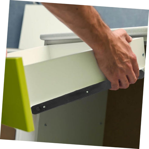 Cabilock Slide Rails for Cabinet Concealed Plastic Grooved for Bedside Tables and Wardrobe Dressers Space-Saving