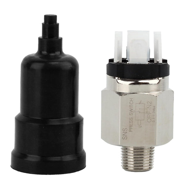 SNS 1/4 Inch NPT Male Thread Pneumatic Adjustable Diaphragm Type Pressure Switch - Normally Open and Closed Integrated