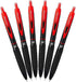 Uni-Ball 307 Retractable Gel Ink Pens, Medium Point 0.7mm, Pack of 6, Red, Smudge Proof for Smooth Writing