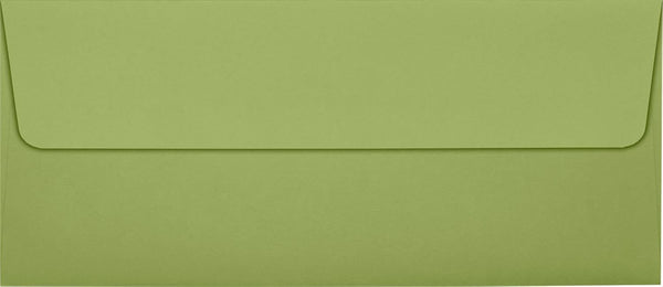 LUXPaper #10 Business Envelopes | Avocado Green | Peel & Press | 4 1/8" x 9 1/2" | 70lb. Text | 50 Qty