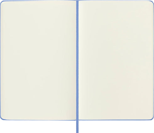 Moleskine Classic Notebook, Hard Cover, Large (5" x 8.25"), Plain/Blank, Hydrangea Blue, 240 Pages