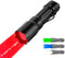 LUMENSHOOTER Upgraded Zoomable Red Flashlight, 4 Color in 1 Flash Light, Green