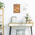 Small Whiteboard Cork-Board Combination - 16" x 12" Portable Aluminum Frame Magnetic Dry Erase Board Mini Bulletin Cork