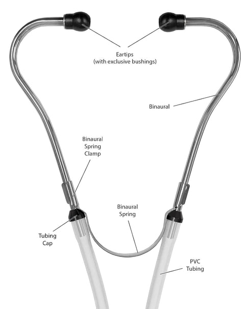 Prestige Medical Sprague-Rappaport Stethoscope, Pewter Grey