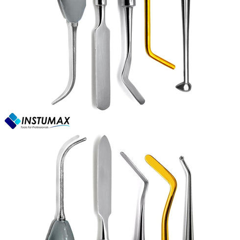 Set Dental Composite Resin Filling - Spatula & Plugger, Ball Burnisher, Condensa Silicone, Heidemann Spatulas, Amalgam