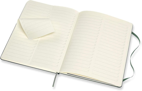 Moleskine PRO Notebook, Hard Cover, XL (7.5" x 9.5"), Professional Project Planning, Forest Green, 192 Pages