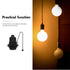E26/E27 Bulb POPETPOP Pull Chain Lamp Socket Replacement, Universal Pull Chain Light Socket with Shade Ring for Table