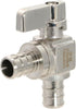1/2 Inch Pex Mini Shut Off Angle Ball Valve - Full Port, 1/4-Turn, Brass, 1 Piece
