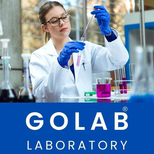 GOLAB 76x26mm 2 Laboratory Microscope Slide Combo Kit Glass Slides, Types Cover Glass, PP Dropper & Cotton Stick