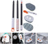 Versatile Floor and Grout Cleaning Brush with Extendable Handle and Replaceable Pads