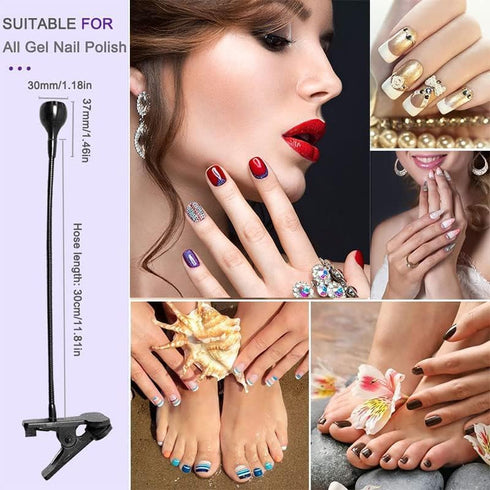 Meitawilltion 3W UV LED Desk Light,Flexible Gooseneck and Clamp Mini Desk Light with Switch,Portable Glue Curing Lamp