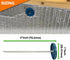 100 Pack - 3 Inch Round Plastic Cap Roofing Nails, Galvanized Tar Paper Nails for House Wrap Fastening (100)