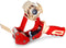 IDL Packaging T235 Heavy Duty Tape Gun Dispenser, Strong Metal Construction, Safe Durable Blade, Rubber Roller & Handle