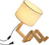 Cute Desk Lamp with Wood Base, Changeable Shape Creative Robot Table Lamp,